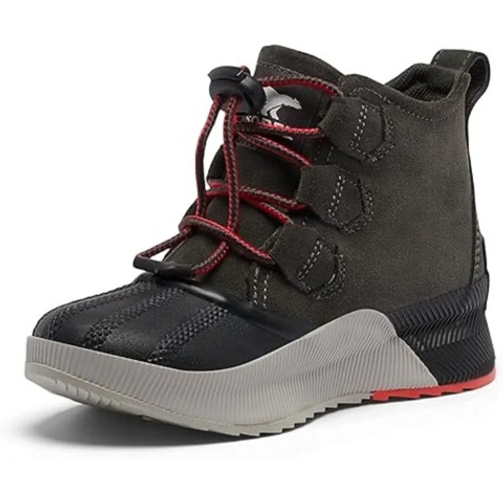 Sorel Out N About Classic Duck Boots Size 2 Quarry Grey Waterproof Gorpcore Chic